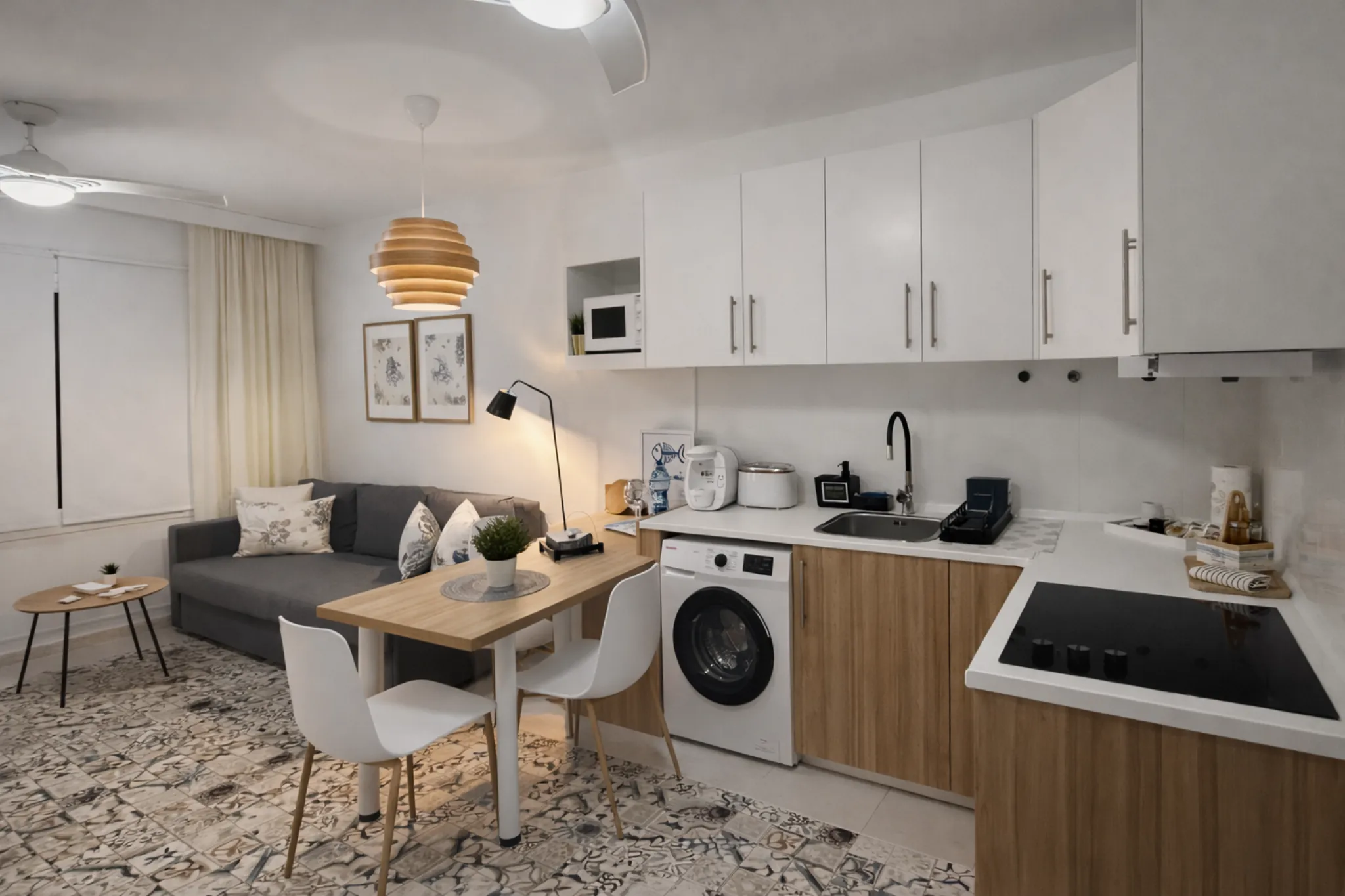 Baño limpio y elegante